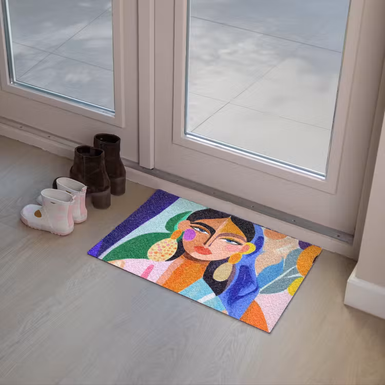 Portret - Vrouw - Modern Deurmat klein -sfeer3
