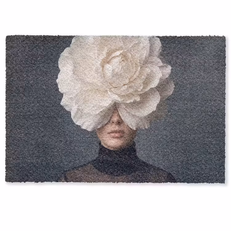 Portret - Mysterieus - Wit Deurmat klein -zkaufland3d