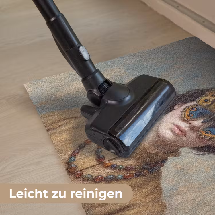 Portret - Vlinder - Kleurrijk Deurmat klein -reinigen_DE