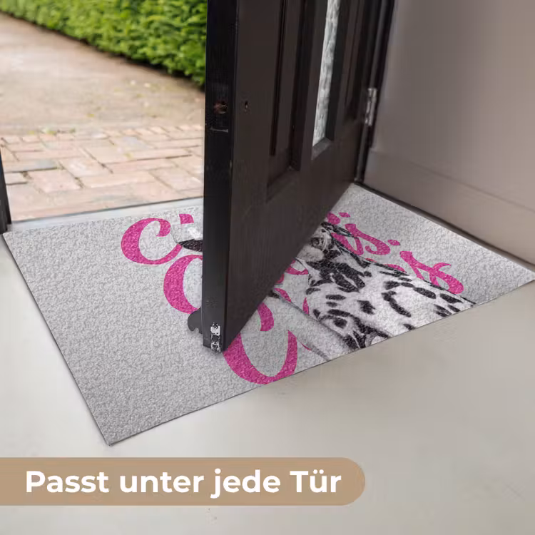 Cheers - Hond - Roze - Wijn Deurmat klein -USP_DE