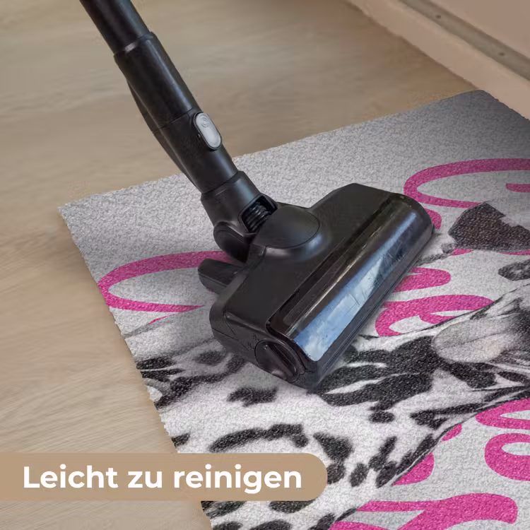 Cheers - Hond - Roze - Wijn Deurmat klein -reinigen_DE