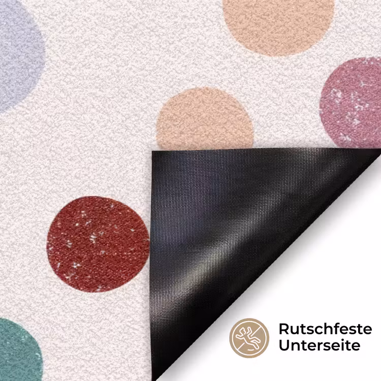 Stippen - Subtiel - Kleurrijk Deurmat klein 898 -antislip_DE