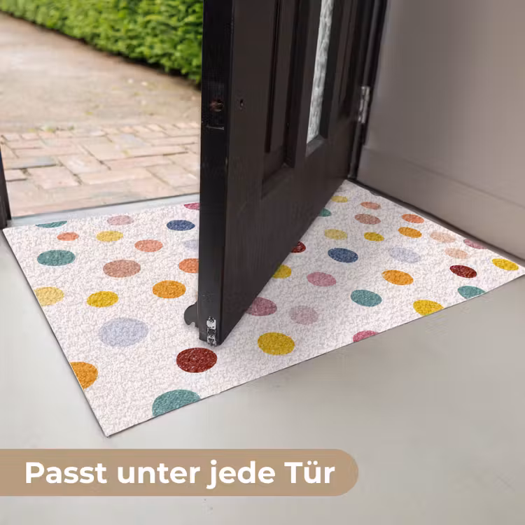 Stippen - Subtiel - Kleurrijk Deurmat klein 898 -USP_DE