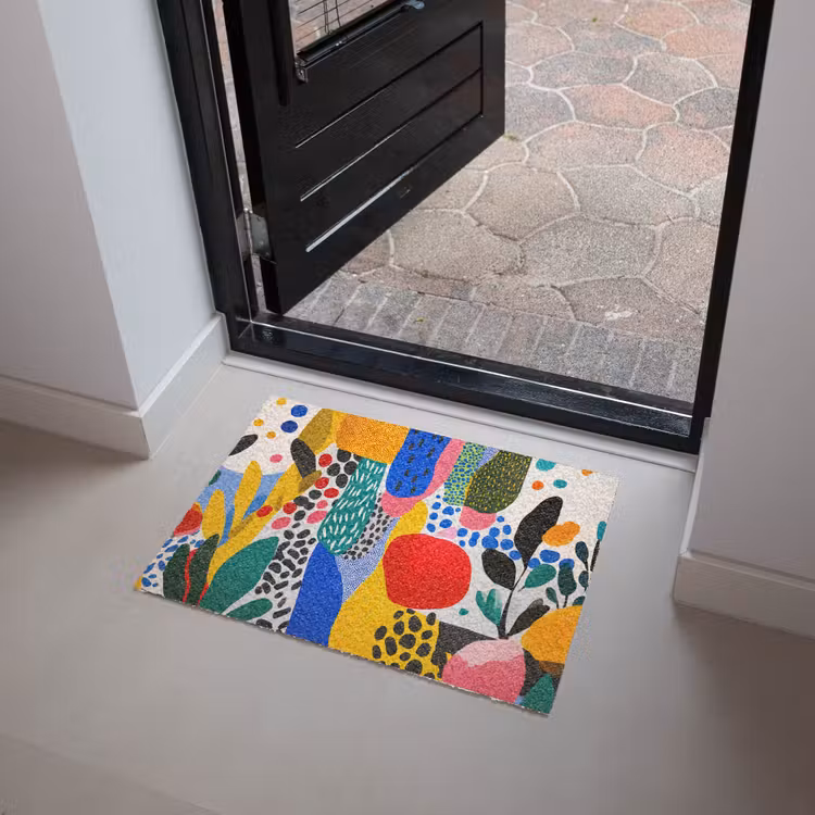 Stippen - Vormen - Modern - Kleuren Deurmat klein -sfeer5
