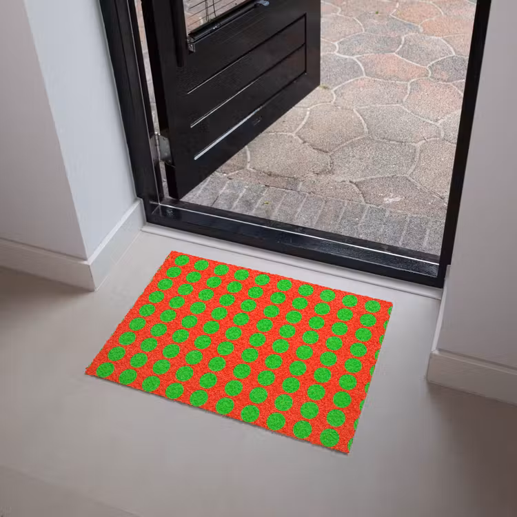 Stippen - Patroon - Groen Deurmat klein 898 -sfeer5