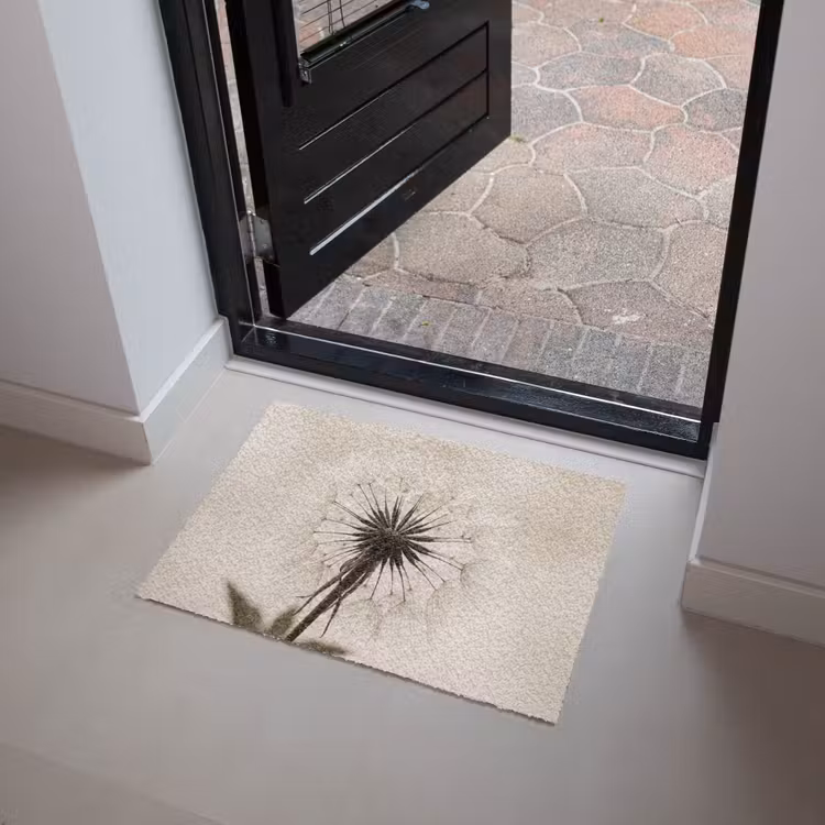 Paardenbloem - Minimalistisch - Wit Deurmat klein -sfeer5