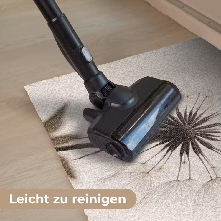 Paardenbloem - Minimalistisch - Wit Deurmat klein -reinigen_DE