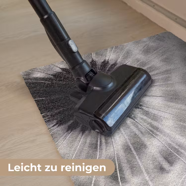 Paardenbloem - Zwart - Wit Deurmat klein -reinigen_DE