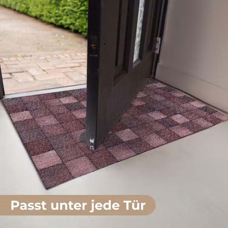 Vierkant - Tegel - Patroon - Paars Deurmat klein 898 -USP_DE