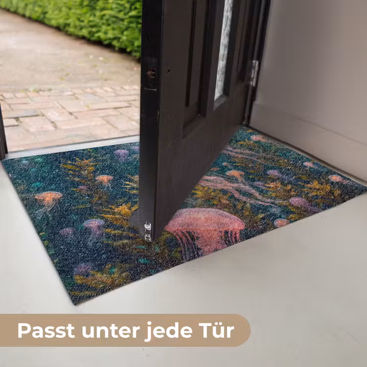 Kwal - Roze - Onderwater - Zeeleven - Dieren Deurmat klein -USP_DE