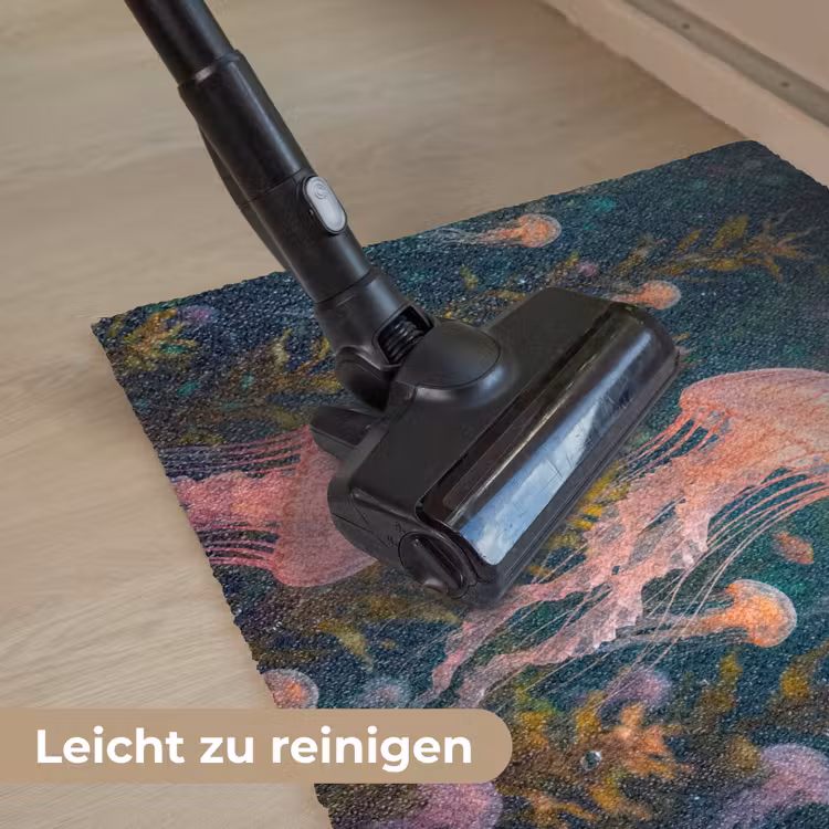 Kwal - Roze - Onderwater - Zeeleven - Dieren Deurmat klein -reinigen_DE