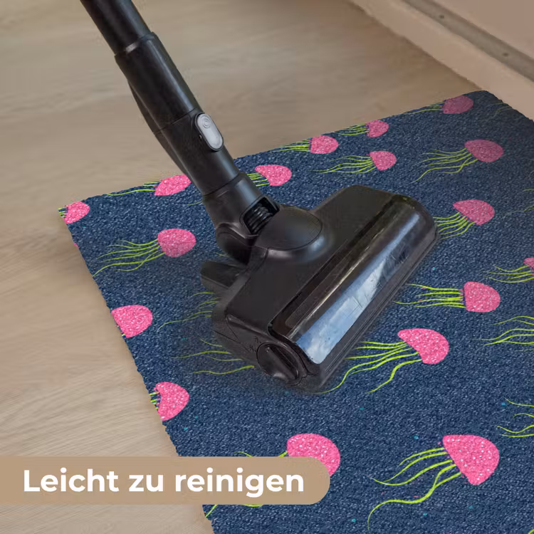 Kwallen - Diepzee - Neon Deurmat klein 898 -reinigen_DE