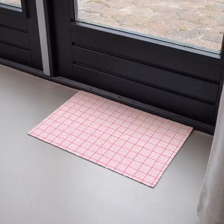 Raster - Patroon - Roze Deurmat klein 898 -sfeer2