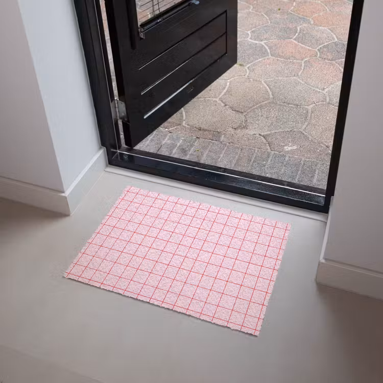 Raster - Patroon - Roze Deurmat klein 898 -sfeer5