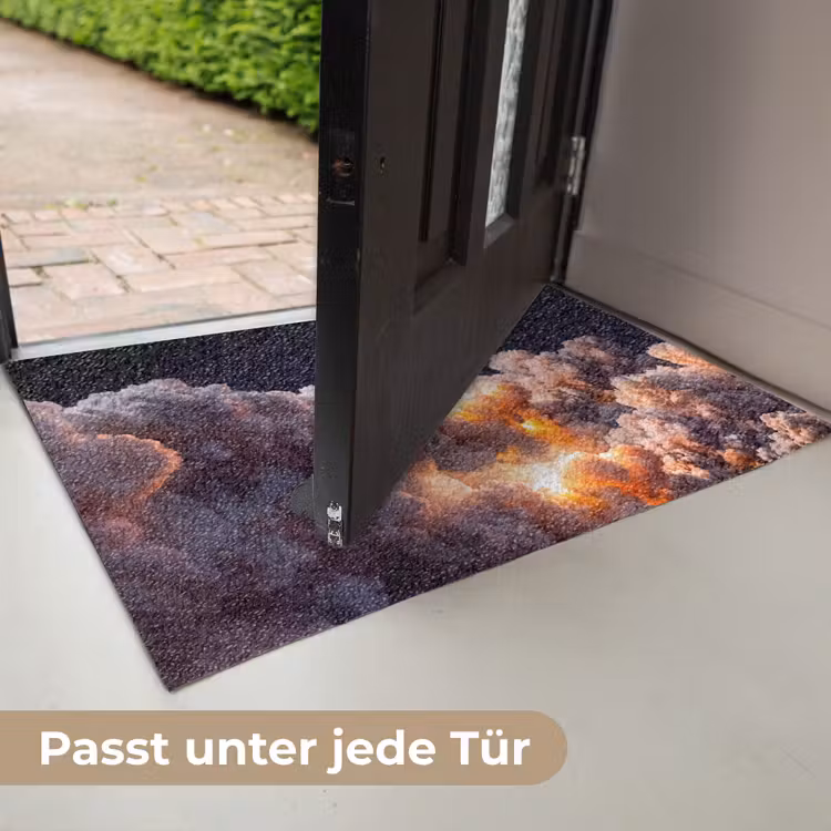 Fußmatte - Raumfahrzeug – Start – Sterne - Ruimtevaartuig - Lancering - Sterren Deurmat klein
