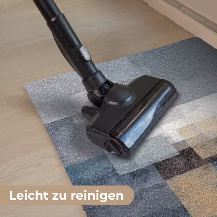 Rechthoeken - Abstract - Blauw Deurmat klein -reinigen_DE