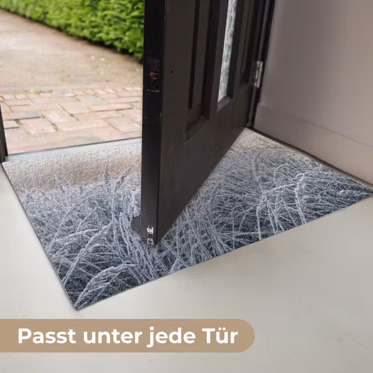 Rijp - Gras - Kristallen - Winter - Minimalistisch Deurmat klein -USP_DE
