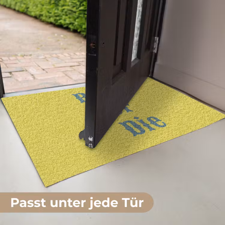 Ride or die - Geel - Blauw Deurmat klein -USP_DE