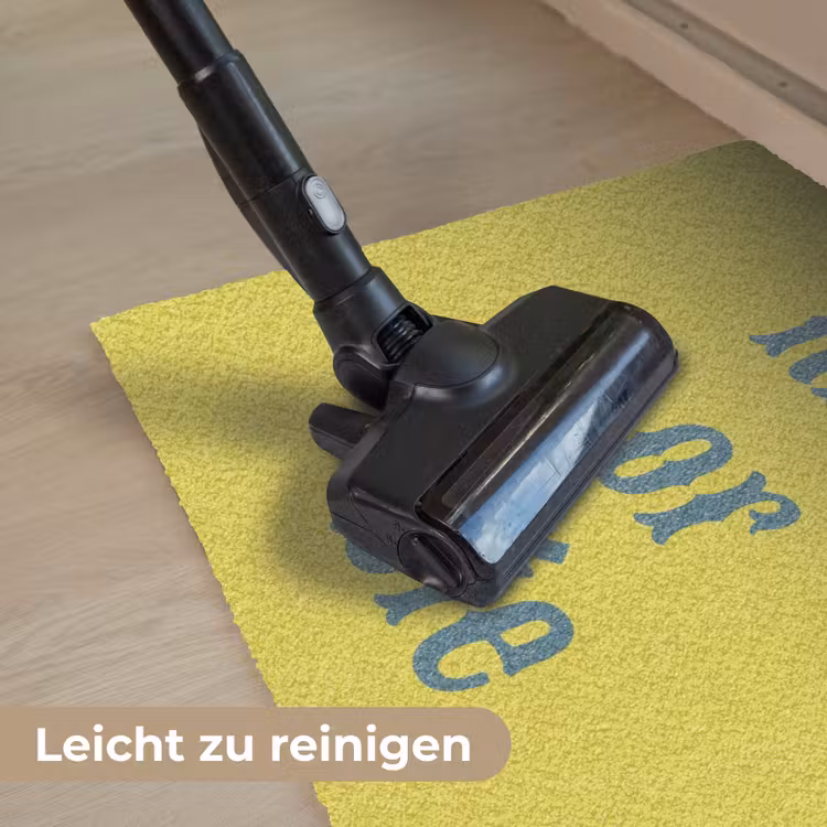 Ride or die - Geel - Blauw Deurmat klein -reinigen_DE