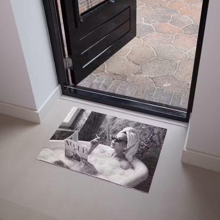 Relaxt - Bad - Zwart - Wit Deurmat klein -sfeer5