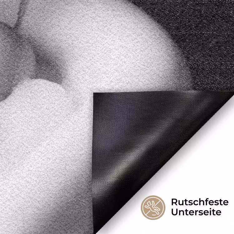 Relaxt - Bad - Zwart - Wit Deurmat klein -antislip_DE