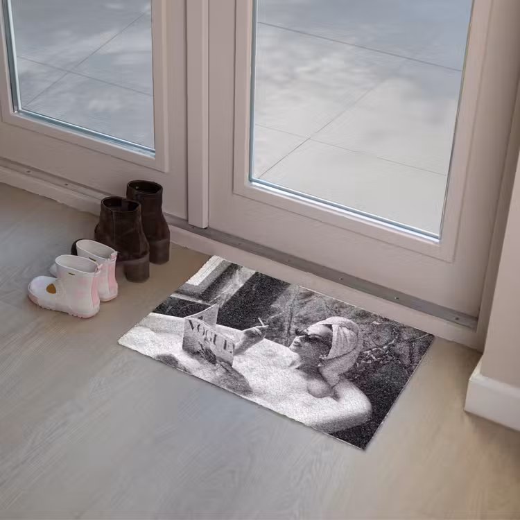 Relaxt - Bad - Zwart - Wit Deurmat klein -sfeer3