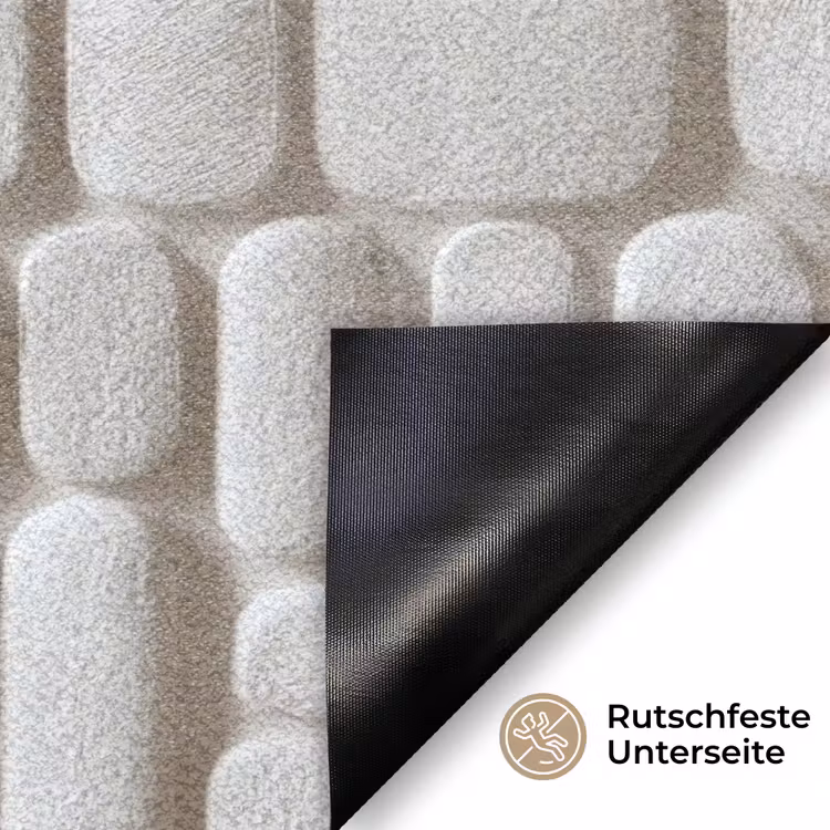 Reliëf - Structuur - Wit Deurmat klein 898 -antislip_DE