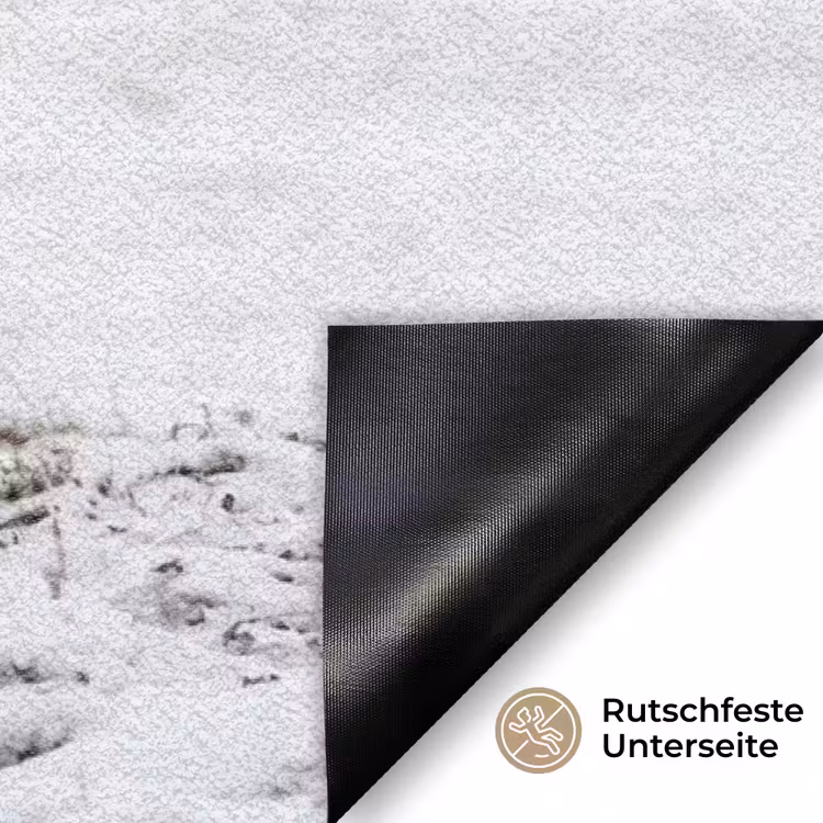 Rendier - Gewei - Sneeuw - Winter Deurmat klein -antislip_DE