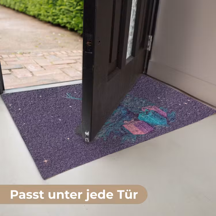 Rendier - Zonnebril - Neon - Kerstboom Deurmat klein -USP_DE