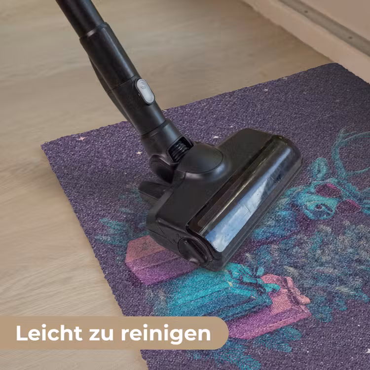 Rendier - Zonnebril - Neon - Kerstboom Deurmat klein -reinigen_DE