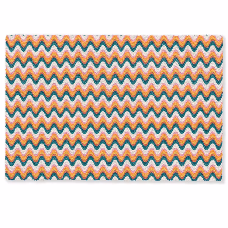 Retro - Disco - Golven - Kleur Deurmat klein 898 -zkaufland3d