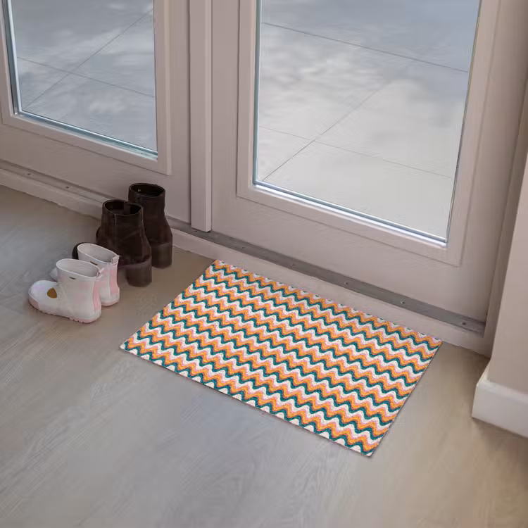 Retro - Disco - Golven - Kleur Deurmat klein 898 -sfeer3