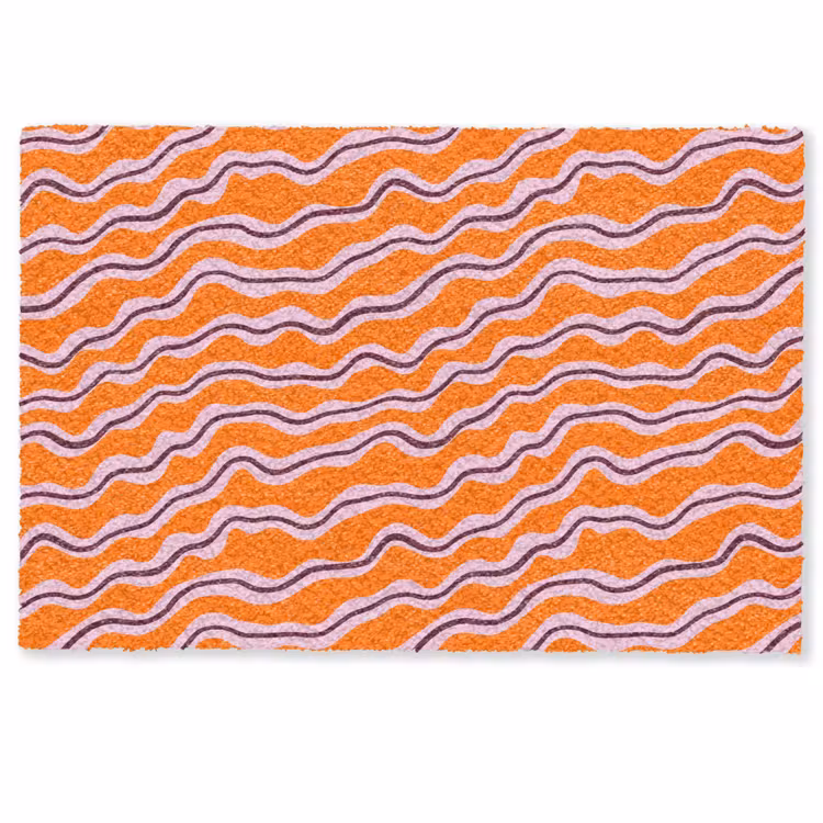 Retro - Golvend - Oranje Deurmat klein 898 -zkaufland3d