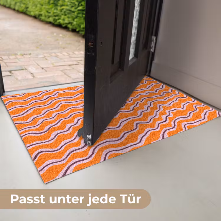 Retro - Golvend - Oranje Deurmat klein 898 -USP_DE