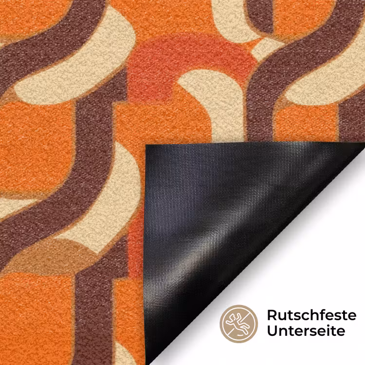 Retro - Modern - Kleurrijk Deurmat klein 898 -antislip_DE