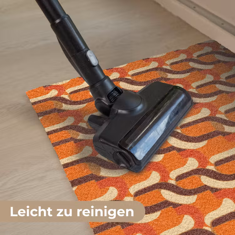 Retro - Modern - Kleurrijk Deurmat klein 898 -reinigen_DE