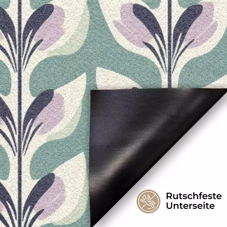 Retro - Modern - Groen Deurmat klein 898 -antislip_DE