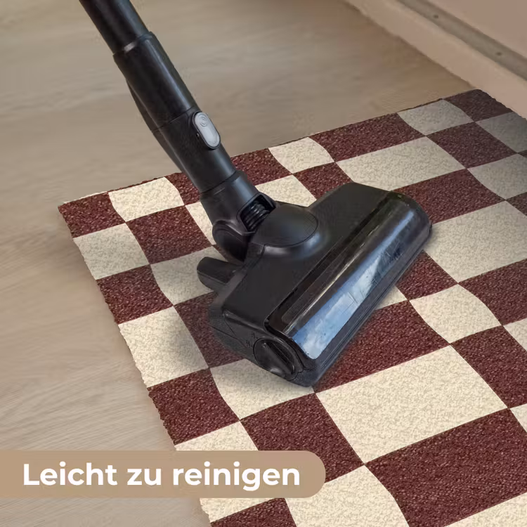 Retro - Patroon - Bruin Deurmat klein 898 -reinigen_DE