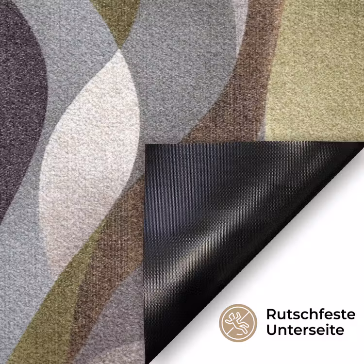 Retro - Banen - Kleurrijk Deurmat klein 898 -antislip_DE