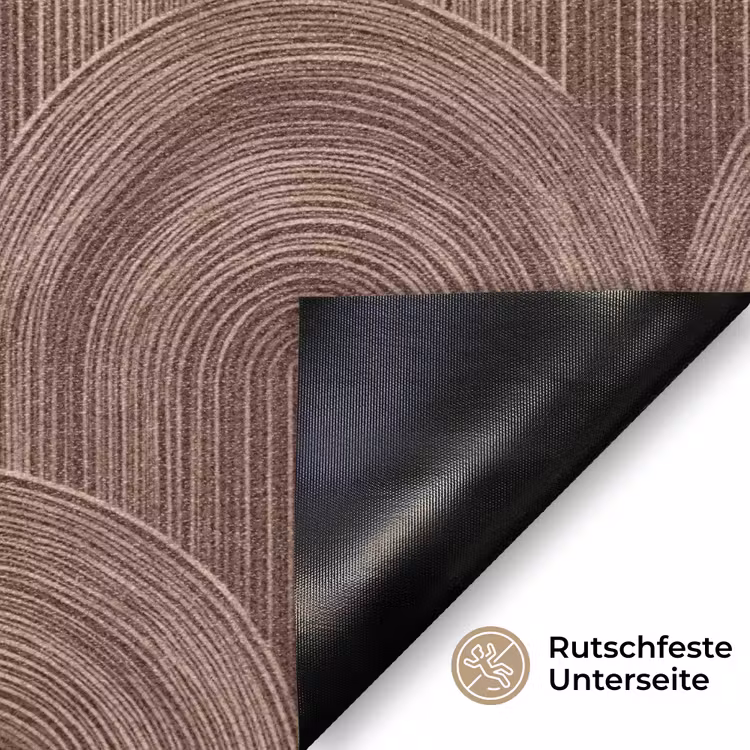Ritmisch - Effect - Bruin Deurmat klein 898 -antislip_DE