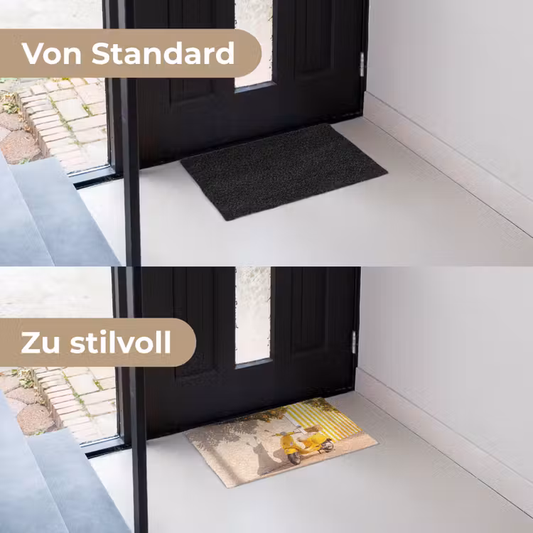 Fußmatte - Roller – Natur – Sommer – Gelb – Mittelmeer - Scooter - Natuur - Zomer - Geel - Mediterraan Deurmat klein