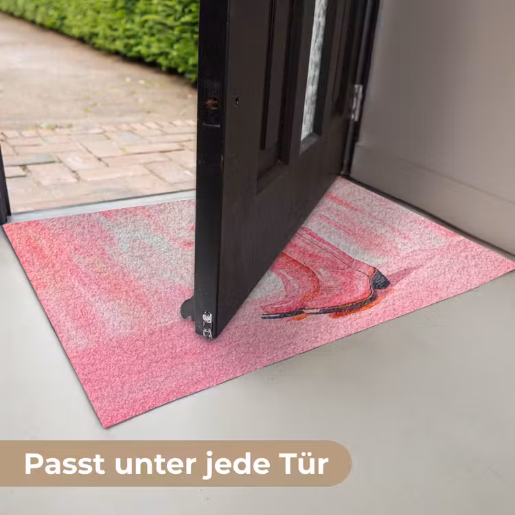 Roze - Bloemen - Cowboy Deurmat klein -USP_DE