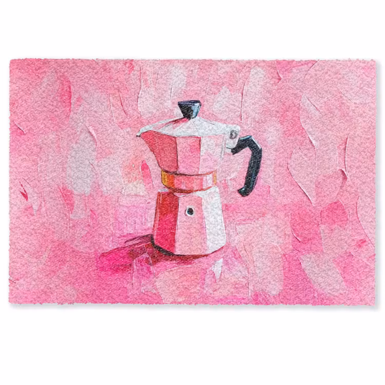 Roze - Verf - Coffee Deurmat klein -zkaufland3d