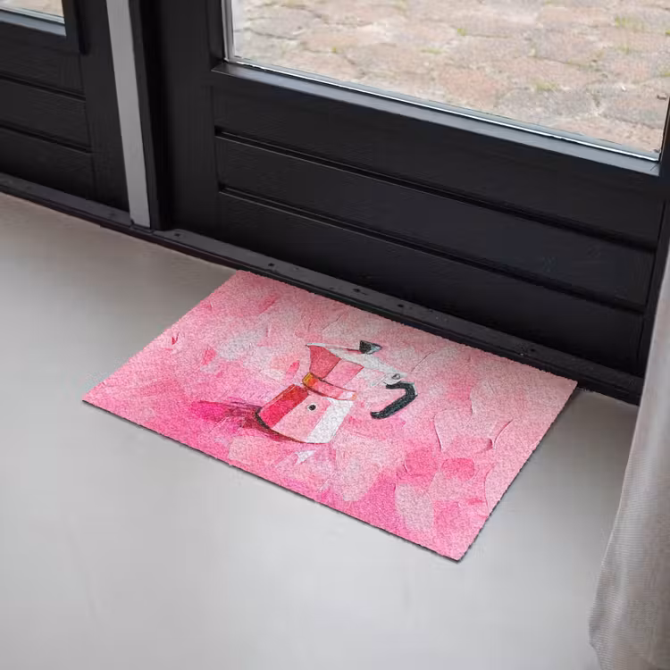 Roze - Verf - Coffee Deurmat klein -sfeer2