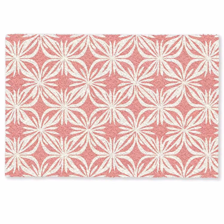 Roze - Bloemenmotief - Wit - Modern Deurmat klein 898 -zkaufland3d