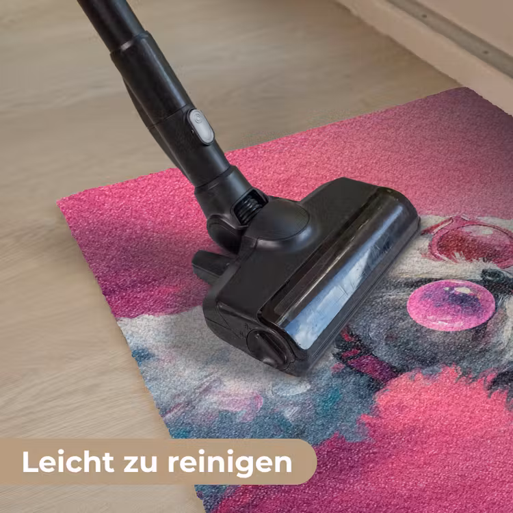 Pink - Hond - Bubbel Deurmat klein -reinigen_DE