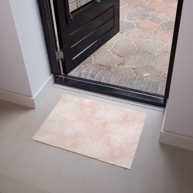 Roze - Marmer - Crème Deurmat klein 898 -sfeer5
