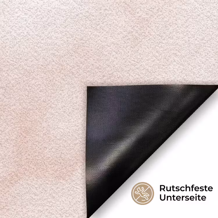 Roze - Marmer - Crème Deurmat klein 898 -antislip_DE