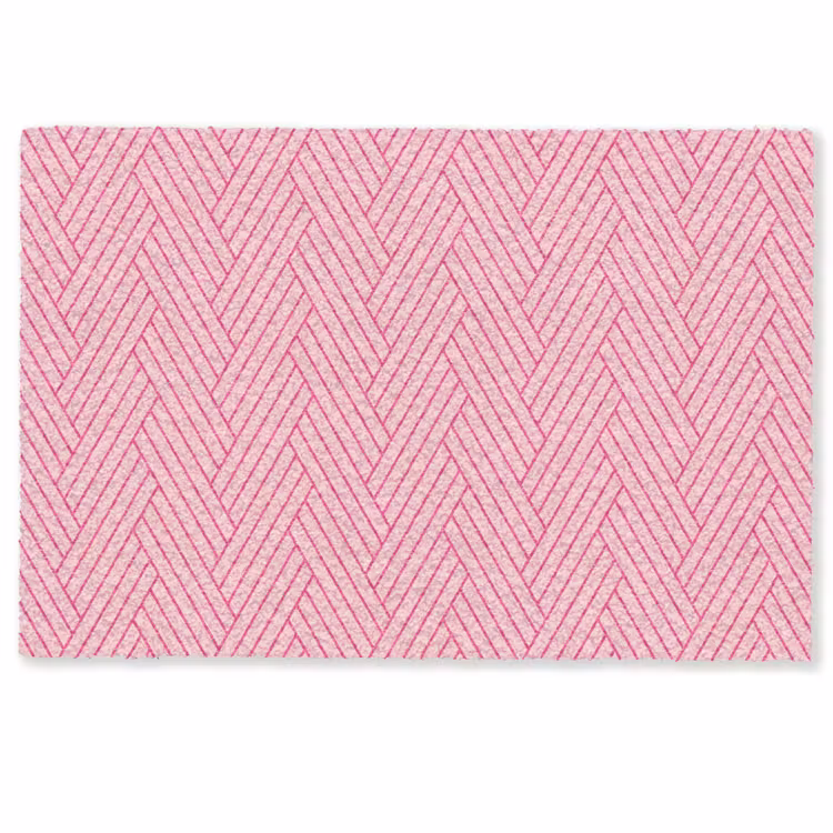 Roze - Patroon - Lijnen Deurmat klein 898 -zkaufland3d