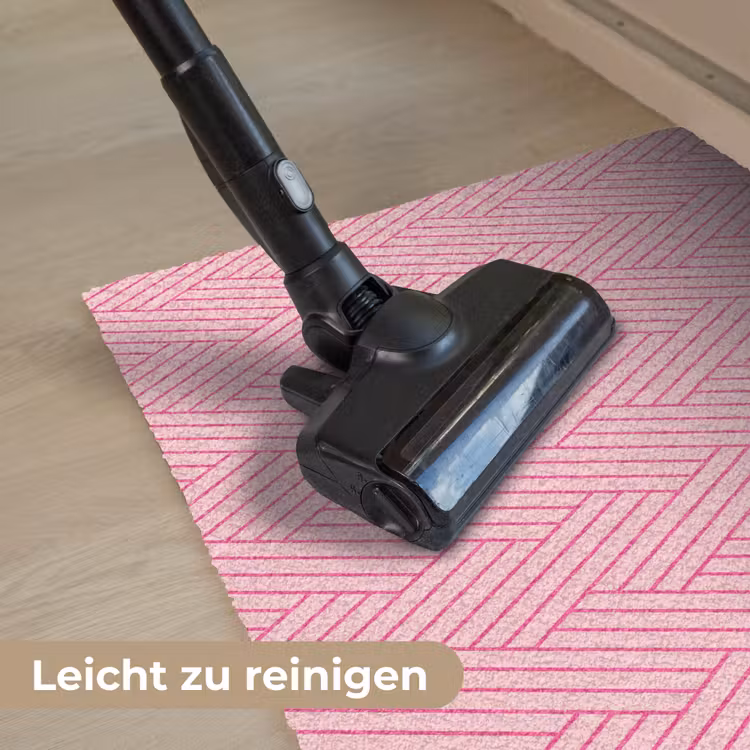 Roze - Patroon - Lijnen Deurmat klein 898 -reinigen_DE